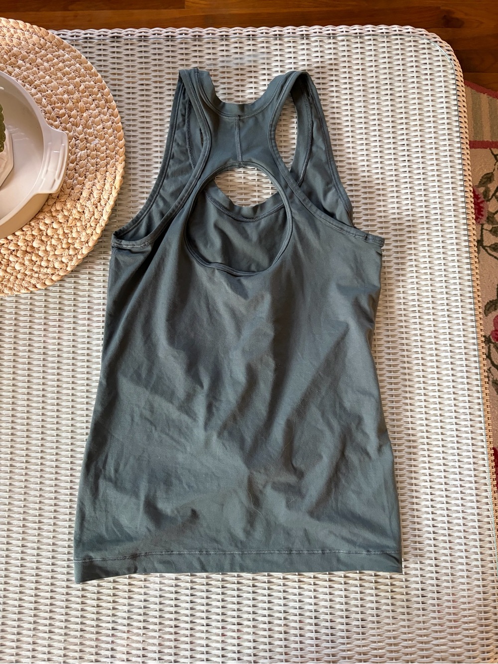 Knot-Front Racerback Tank Top - Picture 2 of 2